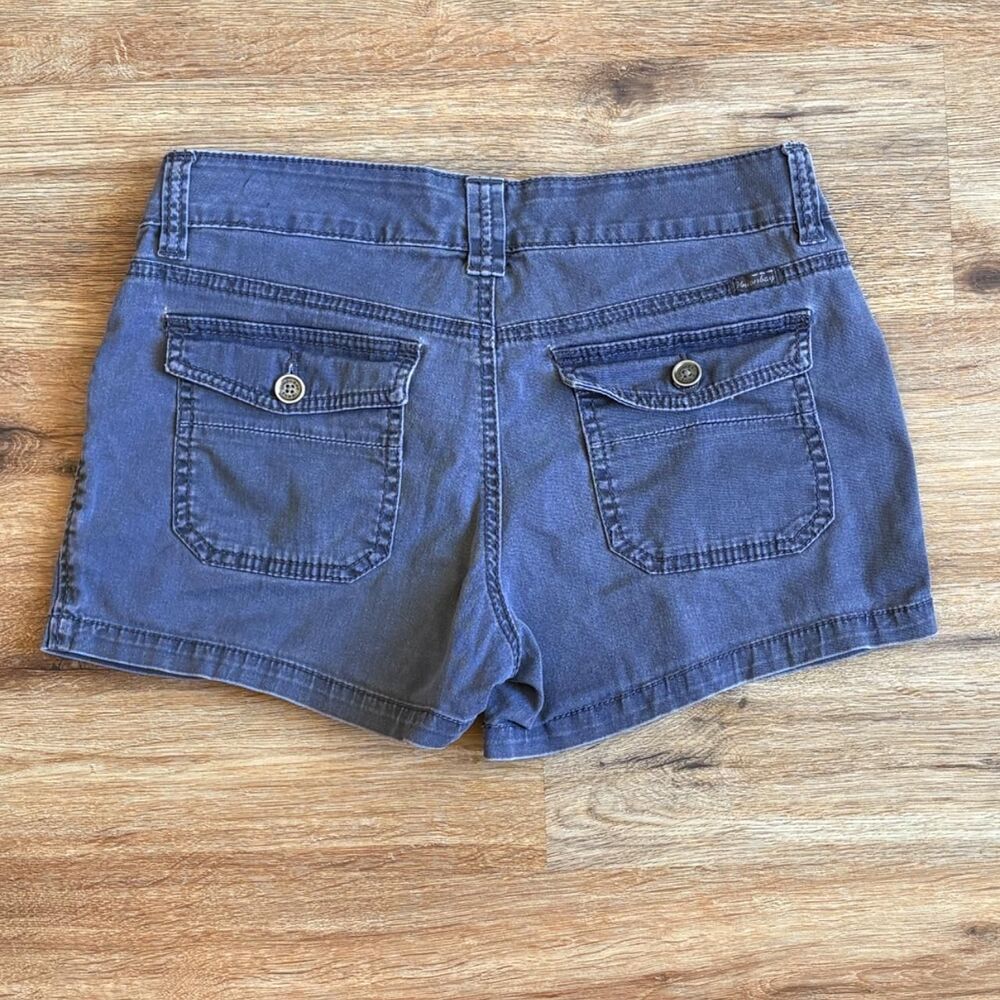 Grey Low Rise Mini Shorts - Picture 2 of 5